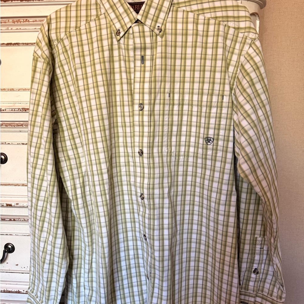 Ariat Men's Green Plaid Shirt